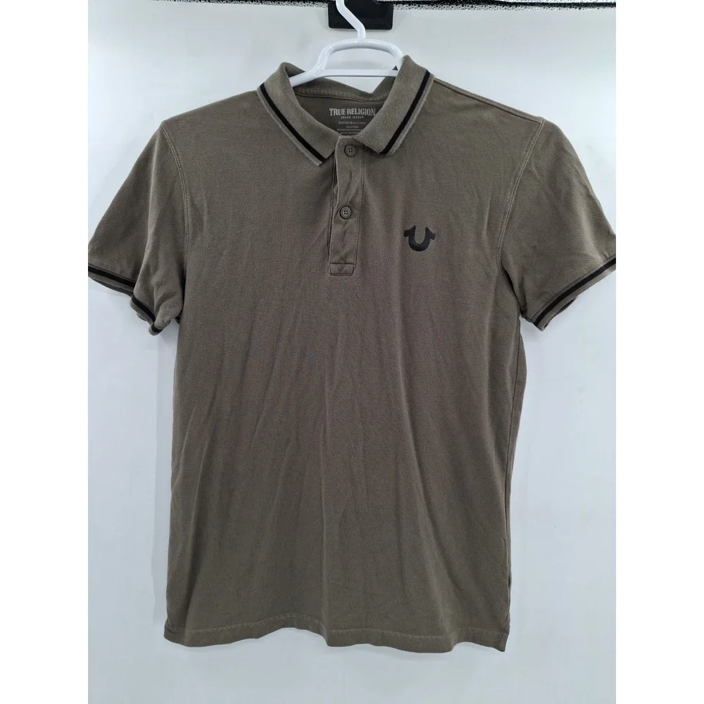 True‎ Religion Medium Green Polo Shirt